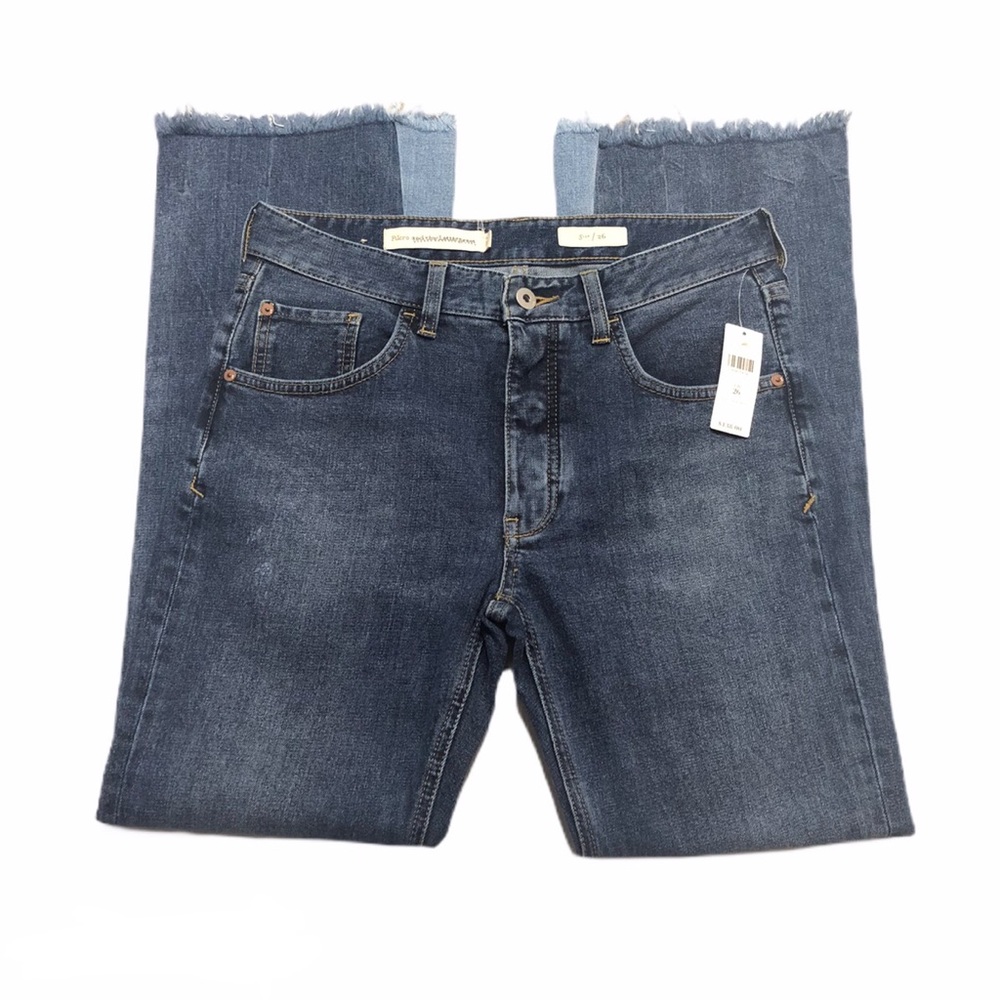 NWT Anthro PILCRO High-Rise Flare Cropped Jeans - Picture 3 of 8